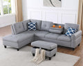 Wakefit Sectional Sofa Couch, Modern 4-Seaters Living Room Furniture Sets by Wakefit