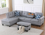 Wakefit Sectional Sofa Couch, Modern 4-Seaters Living Room Furniture Sets by Wakefit