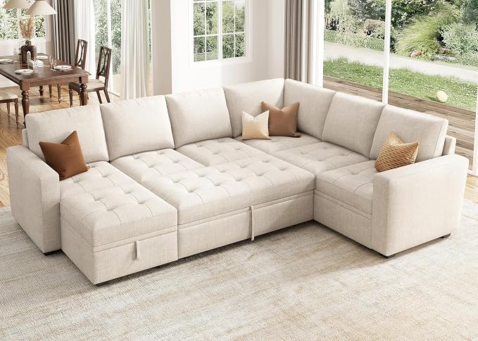 HONBAY Sectional Sleeper Sofa Couch by HONBAY