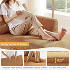 VANOMi Oversized 70.47'' Chaise Lounge Chair Indoor, Modern Upholstered Sofa Bed - Image 3