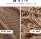 EMME Muslin Blankets for Adults Brown Small Blanket 40" x 50" | Throw Blanket - Image 6