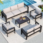 Solaste Aluminum Patio Furniture Set - Image 9