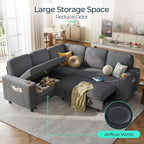 LINSY HOME Sectional Sleeper Sofa - Image 4
