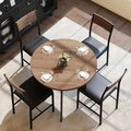 Pamapic Round Dining Table Set for 4, Kitchen Table and Chairs for 4, Dining by Pamapic