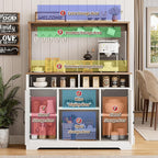 IRONCK 58" Farmhouse Coffee Bar Cabinet - Image 5