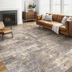 LOONGRUG Area Rug 5x7 Washable Neutral Modern Living Room Rugs Brown Black | by LOONGRUG