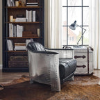 Art Leon Genuine Leather Accent Chairs - Image 7
