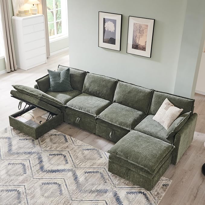112.6" Modular Sectional Cloud Couches - Image 3