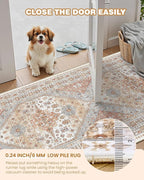 2.5x10 Kitchen Runner Rug Non Slip Vintage Washable Rugs, Carpet Runner - Image 6