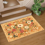 DUKINO 3x5 Area Rug, Floral Washable Rug - Image 9