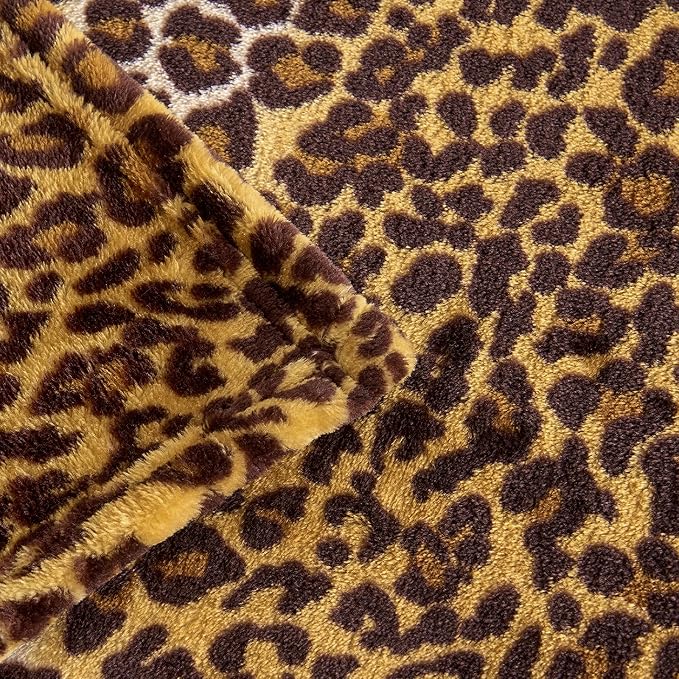 Edenleaf Leopard Print Blanket Fleece Throw - Image 7