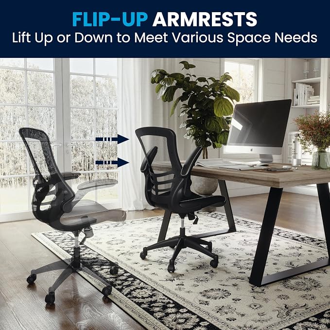 Flash Furniture Kelista Mid-Back Swivel Office Chair - Image 10