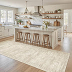 Soalmost Washable Kitchen Runner Rug 3x8 Hallway Entry Rugs Non-Slip, Foldable by Soalmost