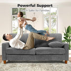 Kidirect 70in U Shaped Couch, Modular Sofa No Tool Assembly, Comfy Sectional - Image 7