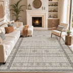 cotiled Boho 5x7 Area Rugs for Living Room: Soft Moroccan Washable Rug | Solve - Image 8
