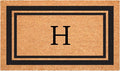Calloway Mills 152961830H Black Border 18" x 30" Monogram Doormat by Callowaymills