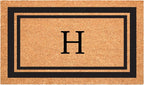 Calloway Mills 152962436H Black Border 24" x 36" Monogram Doormat by Callowaymills