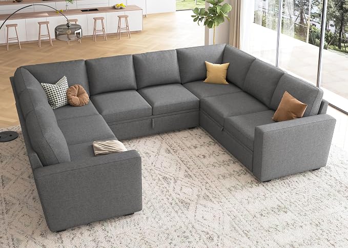 HONBAY Sleeper Sectional Couch - Image 7