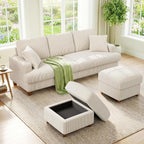 Kidirect 87in U Shaped Couch, Modular Sofa No Tool Assembly, Comfy Sectional by Kidirect