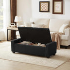 Huatean Home 48" Ottoman with Storage, Upholstered Entryway Bench with Seating - Image 4