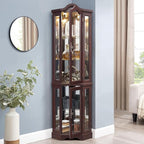 Glass Corner Display Cabinet by NALLBEIRRAA