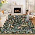 DUKINO 5x8 Area Rug for Bedroom, Soft Washable Animal Rug Non Slip, Stain by DUKINO