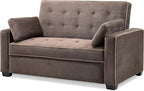 Serta Ainsley 72.6" Convertible Sleeper Sofa, Queen Size, Dreamcoil Comfort by SertaDreamConvertibles