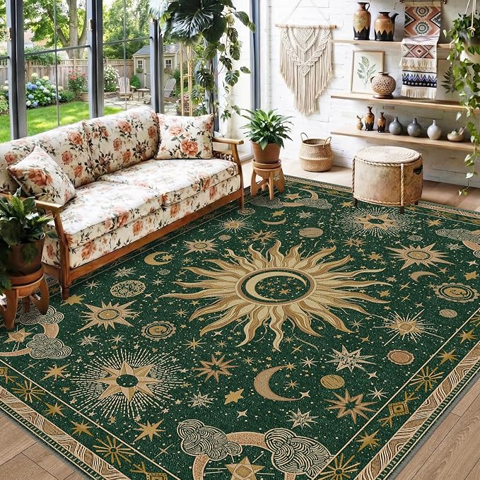 Vacuum-Friendly, 5x7 Washable Area Rug - Image 2