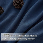 Navy Extra Long Light Filtering Sheer Curtains 108 Inches Long - Image 2