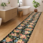 DUKINO 2x8 Washable Runner Rug, Floral Non Slip Kitchen Runner Rug, Floral - Image 3
