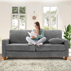 Kidirect 70in L Shaped Couch, Modular Sofa No Tool Assembly, Comfy Sectional - Image 3