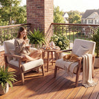 Beige Accent Chairs Set of 2 - Image 5