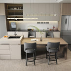 VKNOW Bar Stools Set of 2, Modern Counter Stools - Image 4