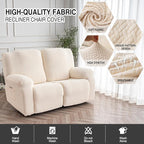 Genina Recliner Loveseat Cover Stretch Couch Covers Sofa slipcover - Image 2