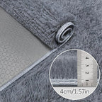 2x8 Bedside Area Rugs for Bedroom Soft Fluffy Shag Grey Rug for Hallway - Image 5