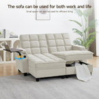 70.9" Chaise Lounge Chair Indoor, Oversized Boucle Upholstered Sofa Bed - Image 4