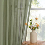 MYSKY HOME Sage Green Curtains 96 Inches Long - Image 7