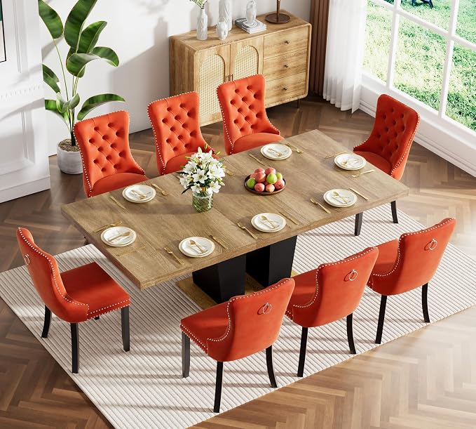 Henf 9 Pieces Extendable Dining Table Set - Image 2
