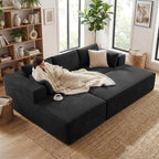 GRUSIGN 106" Oversized Sectional Boneless Sleeper Sofa Bed Couches - Image 3