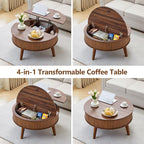 Round Lift Top Coffee Table - Image 4