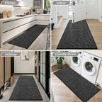BEQHAUSE Dirt Trapper Door Mat 24" x 60", Non-Slip Washable Doormats, Low - Image 8