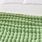 60x80 Inches Ultra-Soft Fuzzy Faux Fur Plush Twin Size Blanket - Image 2