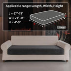 OHSIO Couch Cushion Covers for Sectional Sofa, Stretch Soft Sofa Slipcovers - Image 2