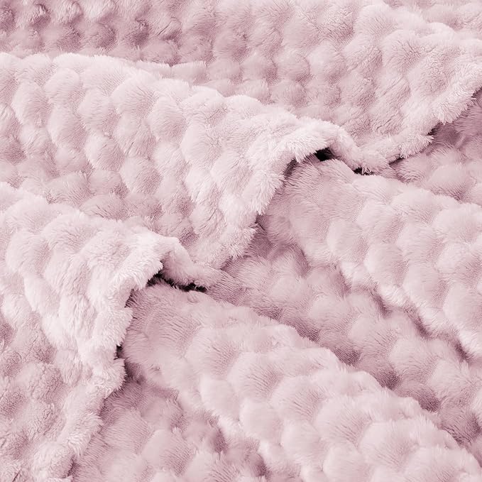 EXQ Home Gentle Soft Fleece Throw Blanket – Cozy Lightweight 3D Imitation - Image 4