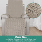 Foxdecor Recliner Chair Covers, Recliner Cover Non-Slip Chair Covers, Washable - Image 6