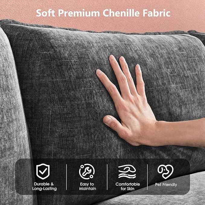 Marsail Modular Sectional Sofa 110.6" U-Shaped Modern Comfy Cloud Couch - Image 6