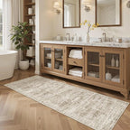 Soalmost Runner Rug 2x5 Washable Non-Slip Kitchen Entry Runners Brown | Soft - Image 4