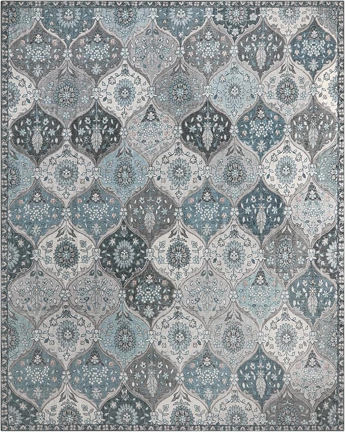 Lahome Moroccan 8x10 Area Rugs for Living Room, Soft Washable Rugs 8x10 | - Image 8