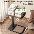 Kitstorack TV Tray Table, Adjustable Height & Flip-Top & Rounded Metal Corners - Image 8