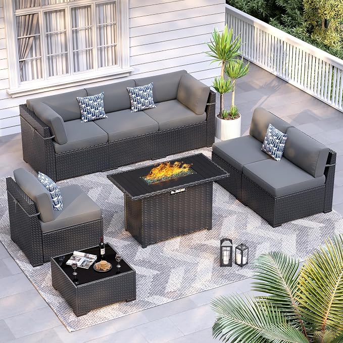 8 Piece Patio Furniture Set by VonzoyHome